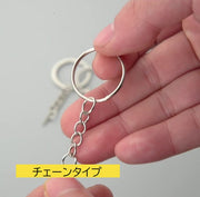 キーホルダーパーツ 10個セット キーチェーン キーリング 2重リング パーツ 部品 金具 リング シンプル DIY ハンドメイド 手作り
