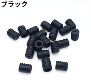 コードストッパー 40個セット 40個入り コードロック 紐ストッパー ロープストッパー 紐止め 留め具 円柱形 円筒 プラスチック製 シンプル 紐調整 手芸 ハンドメイド DIY 手作り 黒 白 単色