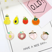 アクセサリーパーツ 10個セット チャーム フルーツ ピーチ 桃 DIY ハンドメイドパーツ アクセサリー制作 素材 ピアス イヤリング ペンダントトップ ブレスレット 飾り 可愛い おしゃれ