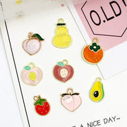 アクセサリーパーツ 10個セット チャーム フルーツ ピーチ 桃 DIY ハンドメイドパーツ アクセサリー制作 素材 ピアス イヤリング ペンダントトップ ブレスレット 飾り 可愛い おしゃれ