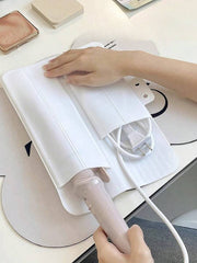 ヘアアイロン収納カバー コテカバー ヘアアイロンマット シリコン 収納ケース パッド 耐熱 保護 持ち運び トラベル 旅行 出張 携帯 かわいい