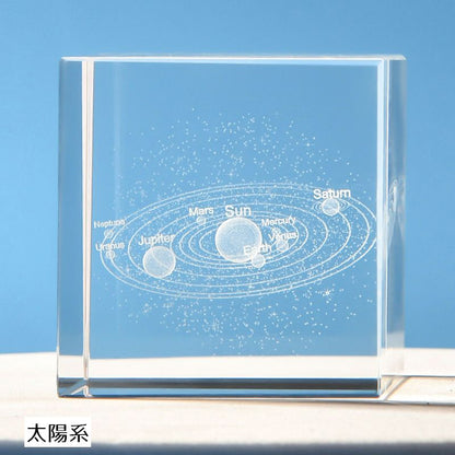 クリスタルガラスキューブ 3Dレーザー 刻印 立方体 キューブ型 置き物 商品画像3