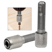 キーレスドリルチャック 単品 1個 変換アダプター 六角軸 6.35mm クイック ビットチェンジ インパクトドライバー 電動ドリル 電動工具アクセサリー DIY
