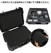 ツールボックス ツールケース クッション入り 2層 工具箱 工具収納 カメラ 機材 持ち運び 工具入れ 保管 工具ケース ハードケース スポンジ入り 衝撃吸収 傷防止 アウトドア 屋外 おしゃれ