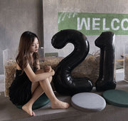 バルーン アルミ風船 数字 ナンバー 大きい 40インチ ハッピーバースデー 誕生日 記念日 パーティー お祝い 飾り付け 装飾