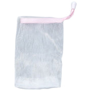 泡立てネット 石けんネット 単品 1枚 巾着タイプ 紐付き 洗顔 石鹸 せっけん 洗面所 風呂場 メッシュ シンプル カラバリ豊富