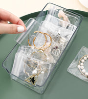 アクセサリー収納袋 20枚セット アクセサリーケース ジュエリー収納袋 クリア 持ち運び コレクション ピアス ネックレス 絡まない 指輪 仕分け 分類 旅行