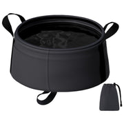 折りたたみバケツ 8.5L 布バケツ 収納袋付き 持ち手 洗面器 軽量 携帯 アウトドア キャンプ 釣り 洗濯 洗車 旅行 足湯 掃除 水汲み ハイキング 緊急用 洗いおけ 洗い桶 たらい 便利