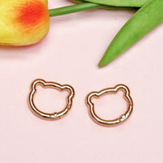 カラビナ 10個セット キーホルダー キーリング アクセサリーパーツ 留め具 金具 ハンドメイド バッグチャーム クマ型 可愛い