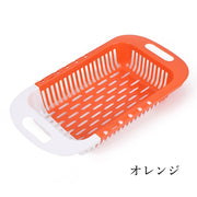 水切りラック 伸縮式 水切りかご シンクバスケット シンク内 プラスチック製 キッチン収納 台所用品 大容量 省スペース 食器乾燥 食器 コップ