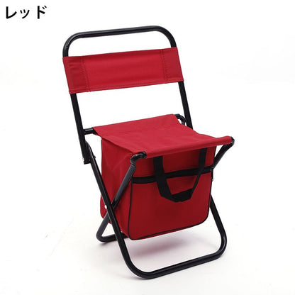 折りたたみ椅子 折りたたみチェア アウトドアチェア ポータブル 収納付き 折り畳み 商品画像2
