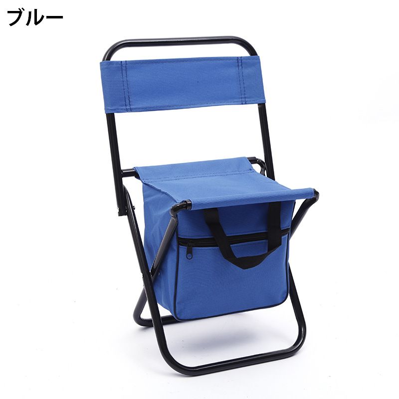 折りたたみ椅子 折りたたみチェア アウトドアチェア ポータブル 収納付き 折り畳み 商品画像3