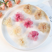 アクセサリーパーツ 単品 フラワーモチーフ フェイクパール 花びら 花弁 造花 シフォン レース 材料 素材 DIY 手芸 ハンドメイド 手作り 髪飾り 上品 豪華 エレガント かわいい おしゃれ