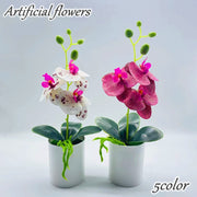 造花 フェイクフラワー 鉢花 胡蝶蘭 アートフラワー 人工植物 装飾 飾り インテリア リビング 玄関 おしゃれ ナチュラル 可愛い