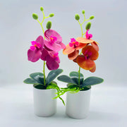 造花 フェイクフラワー 鉢花 胡蝶蘭 アートフラワー 人工植物 装飾 飾り インテリア リビング 玄関 おしゃれ ナチュラル 可愛い