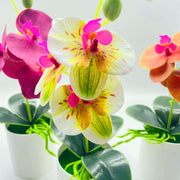 造花 フェイクフラワー 鉢花 胡蝶蘭 アートフラワー 人工植物 装飾 飾り インテリア リビング 玄関 おしゃれ ナチュラル 可愛い
