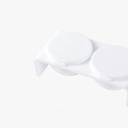 ダッペンディッシュ フタ付き ネイルアート用品 筆洗浄カップ 蓋付き 2連 ダブル ジェルネイル 筆洗い 水入れ リキッド 液体 アクリルネイル