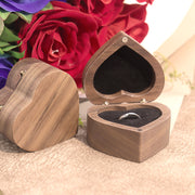 リングケース アクセサリーケース ジュエリーボックス 指輪ケース リングボックス アクセサリーボックス ジュエリーケース 収納ボックス 収納ケース マグネット開閉 ピアス ハート かわいい キュート 木目 指輪 リング ゆびわ プレゼント 贈り物 保管 収納