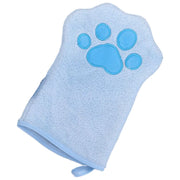 ペット用タオル 単品 片手用 バスタオル ボディタオル 猫 ネコ ねこ 犬 イヌ いぬ 手袋型 グローブ ミトン ループ付き お風呂 体洗い シャワー 足拭き 吸水 速乾