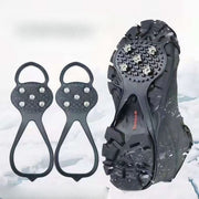 アイゼン スノースパイク 左右セット 1足分 5本爪 アイスグリップ トレッキング 靴底用 滑り止め 軽量 伸縮性 転倒防止 登山 雪道 路面凍結 簡単装着