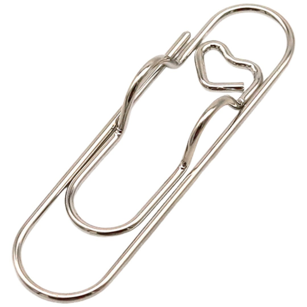 クリップ ペンホルダー ５個セット ペーパークリップ 文房具 書類クリップ メモクリップ メタルカラー シンプル 文具 事務用品 定番 ベーシック かわいい おしゃれ キュート 便利グッズ プレゼント 学校 オフィス 金色 ピンク 銀色