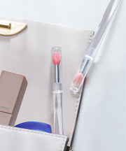 メイクブラシ リップブラシ 1本 単品 ブラシ キャップ付き リップ 口紅 アイシャドウ コスメブラシ 化粧筆 シリコン メイク コスメ