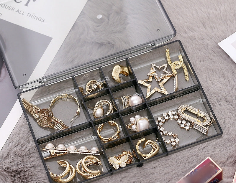 アクセサリーケース 1段 12マス ジュエリーケース アクセサリーボックス ジュエリーボックス 商品画像4