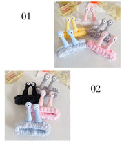 洗顔用ヘアバンド 洗顔用品 ピンク ブルー ホワイト イエロー グレー かわいい ユニーク 面白グッズ