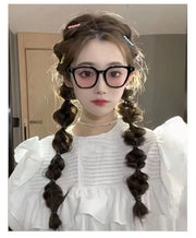 エクステ 単品 1本 エクステンション ヘアゴム付き 三つ編み ロング 付け毛 つけ髪 単色 ミックス レディース 女性 ヘアアクセサリー ヘアアレンジ おしゃれ 可愛い
