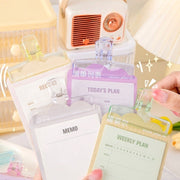 クリップ ペーパークリップ 文房具 ステーショナリー 事務用品 雑貨 メモ 書類 大きめ クリア 透け感 かわいい おしゃれ
