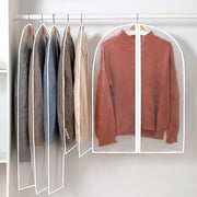 衣類カバー 5個セット 洋服カバー 衣類収納ボックス 前開き ジッパー ファスナー 型崩れ防止 ほこり除け アウター スーツ コート