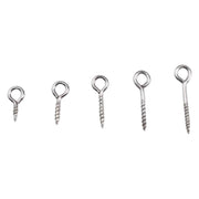 ネジ式ヒートン 100個 ステンレス 接続金具 8mm 10mm 12mm 14mm 16mm アクセサリーパーツ ハンドメイド 手芸 DIY