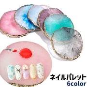 ネイルパレット 調色パレット ネイルプレート ミキシングプレート 円形 丸型 ラウンド サークル シンプル セルフネイル ジェルネイル 調色 ネイルアート用品