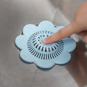排水口カバー 排水口フィルター シンクフィルター 吸盤タイプ キッチン用品 バス用品 シンク お風呂 掃除 花 フラワー シリコン かわいい おしゃれ 便利