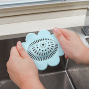 排水口カバー 排水口フィルター シンクフィルター 吸盤タイプ キッチン用品 バス用品 シンク お風呂 掃除 花 フラワー シリコン かわいい おしゃれ 便利