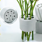花留め 花茎立て フラワーホルダー 花束スタンド 同色5個セット インテリア小物 フラワーアレンジメント用品 生け花用品 丸型 ラウンド型 円形 針なし シンプル カジュアル