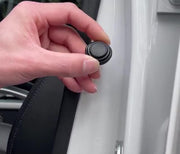 ドアクッション 4個セット 車用品 カー用品 カーアクセサリー ドア遮音 衝撃吸収 防音 保護 シリコン 丸型 ステッカー シール 貼る 無地 ブラック ホワイト 夜光 シンプル 便利
