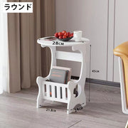 サイドテーブル ナイトテーブル ミニテーブル 机 マガジンラック 木製 インテリア 家具 おしゃれ 可愛い ソファーテーブル ベッドサイド 白