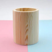 ペンホルダー ペン立て ペンスタンド DIY用ベース 工作素材 手芸用品 ハンドメイド用品 円筒形 ラウンド 筒形 角柱型 スクエア 四角形 六角形 ヘキサゴン 木製 シンプル カジュアル