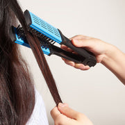 ツインブラシ ヘアブラシ 両面ブラシ 挟む ストレートへア ヘアケア スタイリング 髪の毛 とかす 梳かす ヘアーブラシ