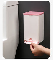 サニタリー収納ケース ナプキンストッカー ナプキン収納ホルダー トイレ用品 収納ボックス ウォールホルダー 貼付けタイプ 壁掛け 整理用品 取出しやすい