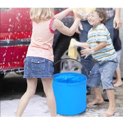 折り畳みバケツ ミニバケツ ビニール 持ち運び ポータブル コンパクト アウトドア キャンプ 水遊び かわいい おしゃれ ビーチ 海 砂場 キッズ 子供 掃除