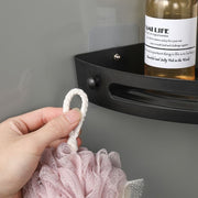 コーナーラック バスラック 浴室ラック 1段 単品 三角 お風呂 浴室 棚 シャワーラック 水切り コーナー収納 バス用品 粘着 穴あけ不要
