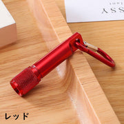 懐中電灯 カラビナ付き ハンディライト LEDライト ミニサイズ コンパクト 小型 軽量 キーホルダー 携帯用 防災 アウトドア 登山 釣り 野外 夜道