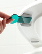 便座用取っ手 便座取っ手 4個 トイレ用品 ハンドル 持ち手 リフター 上げ下げ 持ち上げ 蓋 フタ ふた 衛生 半透明 便利 シンプル 無地