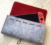 Nintendo Switch2用ケース スイッチ2用 保護 フェルト 衝撃 軽量 ケース スイッチ用2ケース ソフト収納付き 保護ケース 保護カバー ソフトケース 大人 シンプル おしゃれ