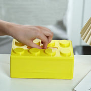 ティッシュケース ティッシュボックス バネ式 卓上 壁掛け ブロック 壁面収納 バネ入り 箱ティッシュ ボックスティッシュ ケース カバー ボックス シール接着 無地 かわいい おしゃれ