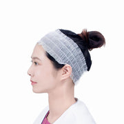 使い捨て ヘアバンド 同色50個セット バス用品 レディース 女性 婦人 不織布 ヘアターバン ヘッドバンド 髪留め 洗面 スキンケア エステ メイク 化粧 トラベル 旅行 無地 シンプル