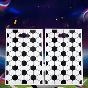 ギフトバッグ ラッピング袋 ラッピングバッグ 10枚セット サッカー柄 スポーツ ラッピング用品 包装 バレンタイン ホワイトデー 縦型 スクエア 手提げ 手土産袋