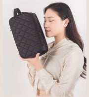 化粧ポーチ メイクポーチ コスメポーチ メイク用品 大容量 収納 バニティバッグ ファスナー 持ち手付き 持ち運び 旅行 トラベル